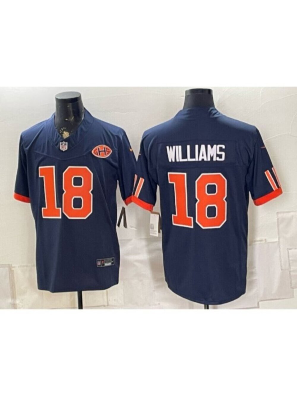 Caleb Williams Navy Jersey Vapor Stitched